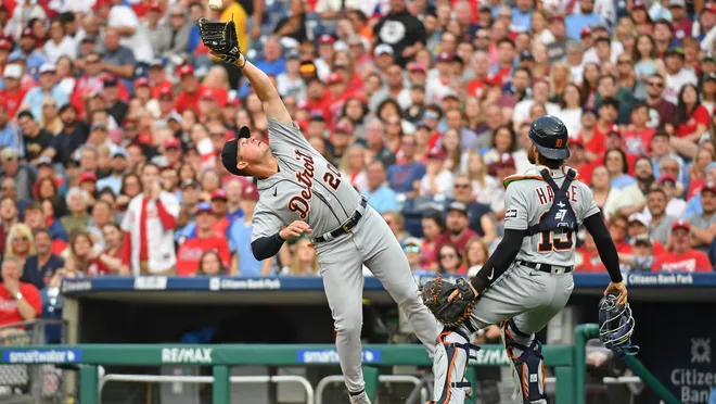 phillies vs detroit tigers match player stats