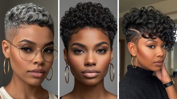 low maintenance short natural haircuts for black females